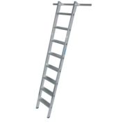 Лестница приставная алюминиевая 8 ступеней (2 крюка) KRAUSE STABILO 125125