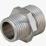 Ниппель НН 1/2'х3/8' переходной, никелированный Aquadeel BFN-002-204