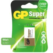 Батарейка алкалиновая  9V Крона GP Super Alkaline G-Tech