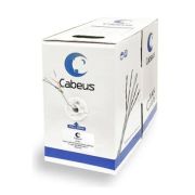 Кабель Cabeus витая пара категория 5e, 4 пары, одножильный, серый, 305 метров UTP-4P-Cat.5e-SOLID-LSZH-GY