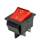 Выключатель клавишный 250V 16А (4с) ON-OFF красный с подсветкой (RWB-502, SC-767, IRS-201-1) Rexant 36-2330-1