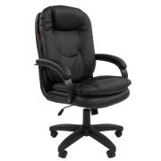 Кресло для руководителя Chairman 668 LT черное (экокожа, пластик)