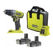 Дрель-шуруповерт аккум. ударная (2 аккум. 18В Li-Ion 2А*ч + З/У) Ryobi ONE+ R18PD2-220S 5133004459