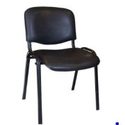 Стул офисный Easy Chair ИЗО/ISO чёрный 19181 искусственная кожа металл чёрный