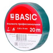 Изолента ПВХ 0.18х19мм 20 м зеленая Simple plc-iz-a-g EKF