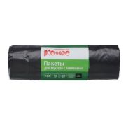 Мешки для мусора 100 л 65x80 см черные  Комус 328823 ( (10 шт)