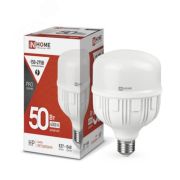 Лампа светодиодная высокомощная LED-HP-PRO 50Вт цилиндр 4000К нейтр. бел. E27 4750лм 230В с адаптером E40 IN HOME 4690612031118